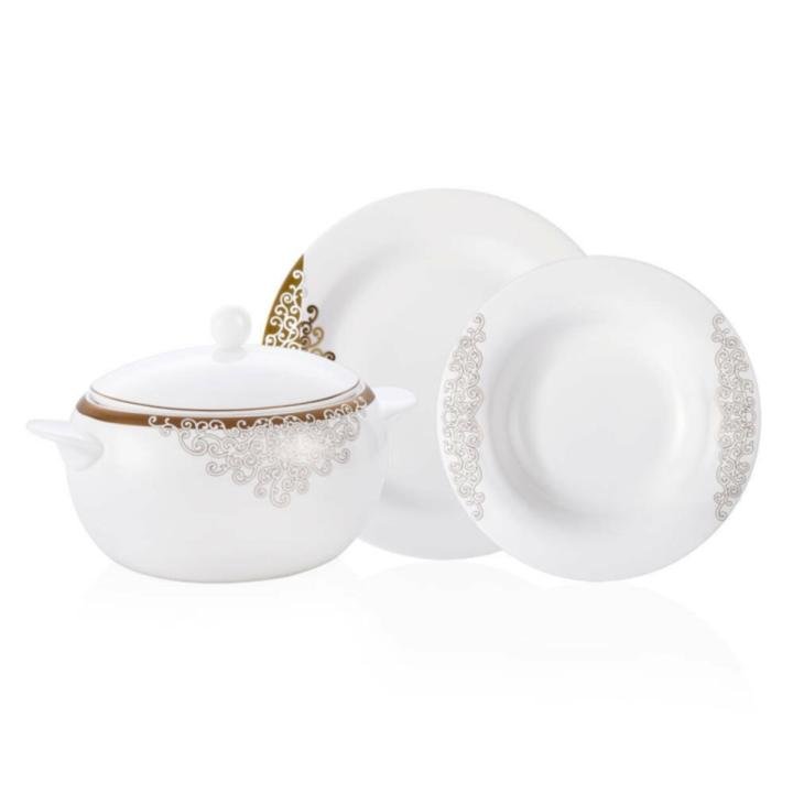 Casbah Gold 12 Kişilik 76 Parça Royal Bone China Yemek Takımı