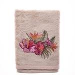 Luna 6'lı Havlu Seti Bambu Nakışlı 50x90