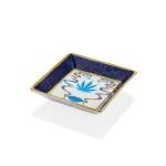 Blue Eye Mavi Beyaz Kare Dekoratif Tabak