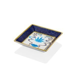 Blue Eye Mavi Beyaz Kare Dekoratif Tabak