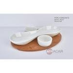 Porj8249 Bambu Altlıklı Sosluk Seti