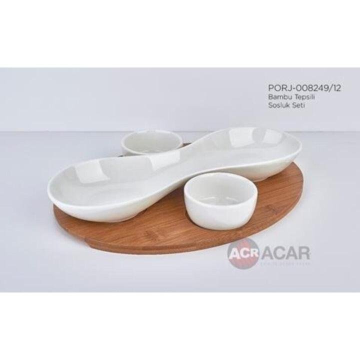 Porj8249 Bambu Altlıklı Sosluk Seti