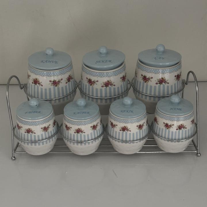 Lavin Porselen 15 Parça Standlı Baharat Seti