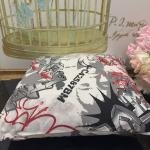 Dekoratif Kırlent Dolgulu Içi Boncuk Silikon 45 X 45