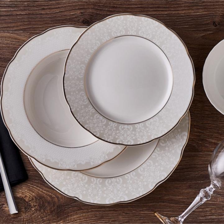 Olimpos  Bone China Yemek Takımı 12 Kişilik 53 Parça