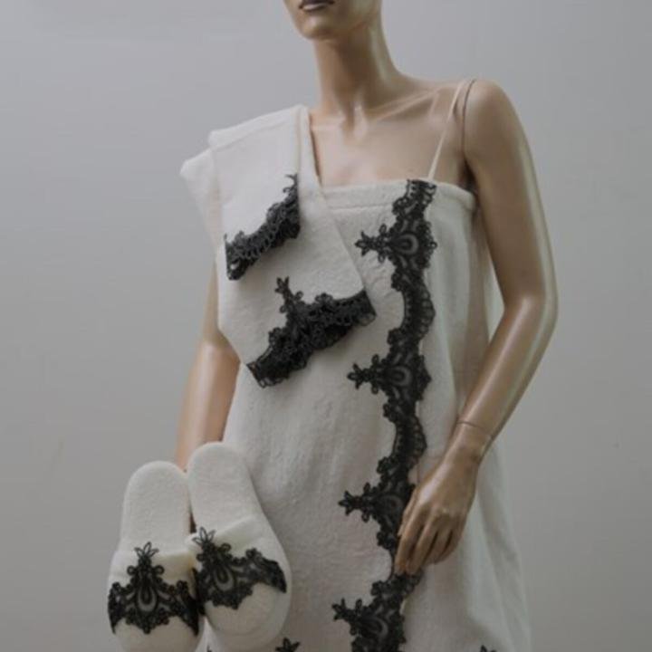 Kadın Black Diamond Balayı Bornoz Seti