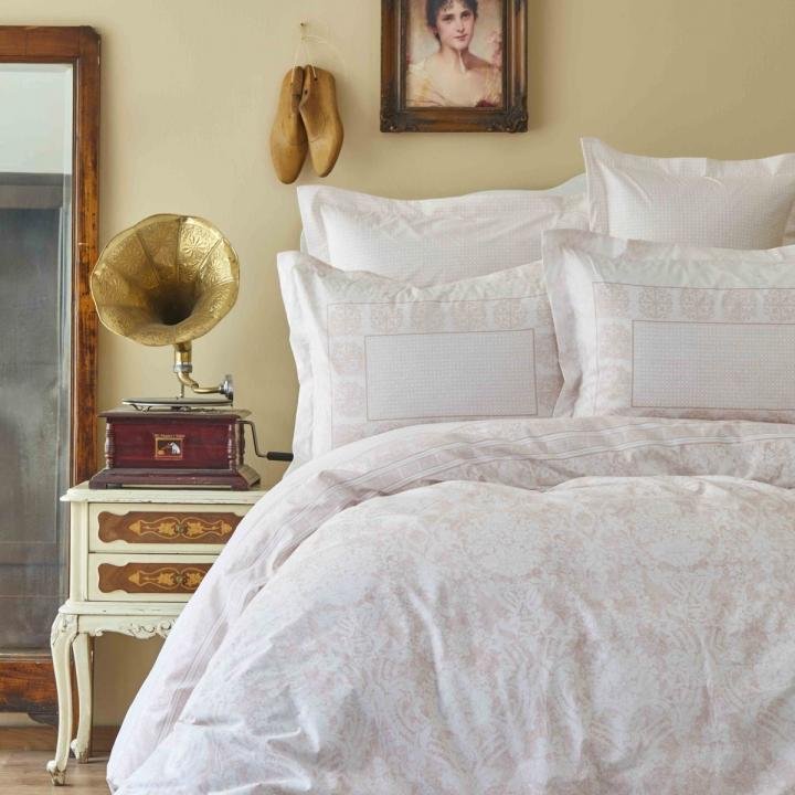 Quatre Pudra Ranforce Çift Kişilik Nevresim Takımı