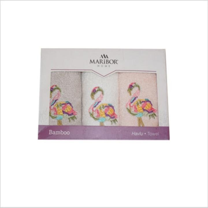 3'lü Bambu El Havlusu 50x30 Cm