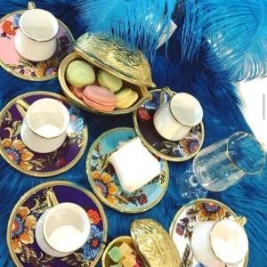 Türk Kahve Seti Lorena Asorti 6'lı