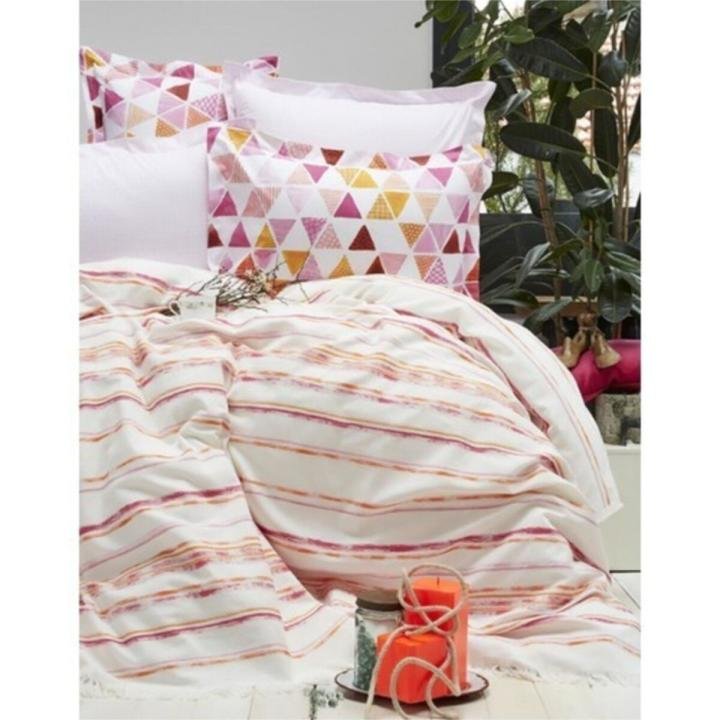 Erica Turuncu Ranforce Çift Kişilik Jakar Pike Takımı