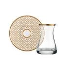 Altın Glazze Olympos Çay Seti 12 Parça