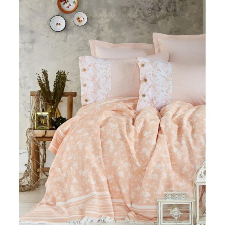 Elina Somon Çift Kişilik Jakarlı Pike Takımı