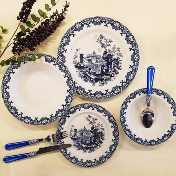 Mavi Yemek Takımı 24 Parça Mnd006