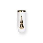 Solera 31 Cm Seramik Gold/beyaz Dekoratif Vazo Solera-13