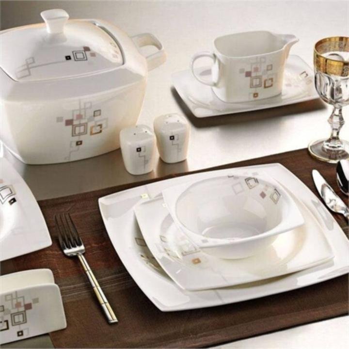 Aliza Bone 83 Parça 35100 Desenli Yemek Takımı