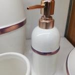 5'parça Seramik Banyo Seti Beyaz