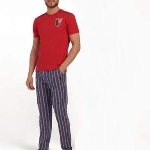 U.s. Polo Assn Kısa Kol Erkek Pijama Takım - Kırmızı