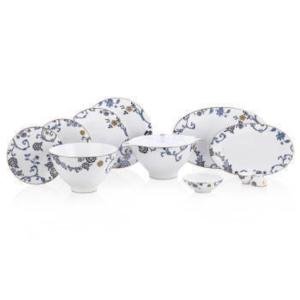 Mavi 12 Kişilik 70 Parça Royal Bone China Yemek Takımı