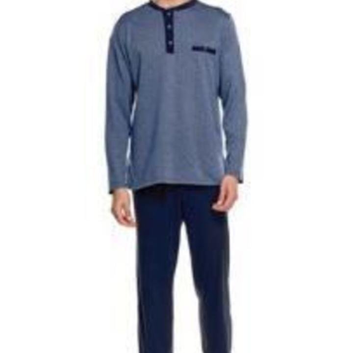 Jakarlı Patlı Uzun Kol Erkek Pijama 8535