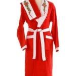 Bornoz Seti Yıldız Kırmızı L Beden