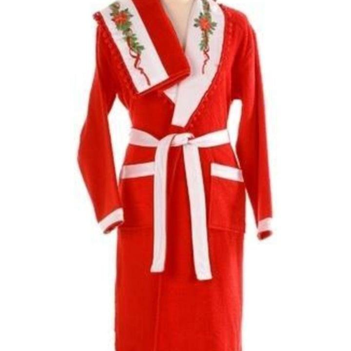 Bornoz Seti Yıldız Kırmızı L Beden