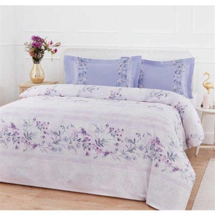 Ranforce Çift Kişilik Nevresim Takımı Lila Caroline