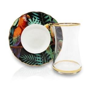 Barok Art Tropik 6'lı Çay Takımı Koleksiyon