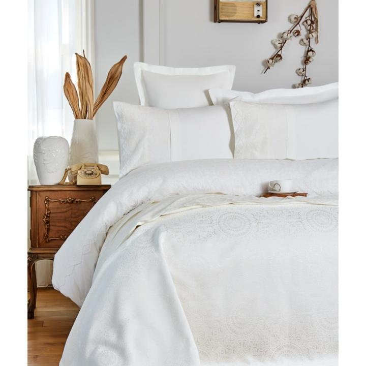 Anessa Ekru Nevresim Pike Takımı