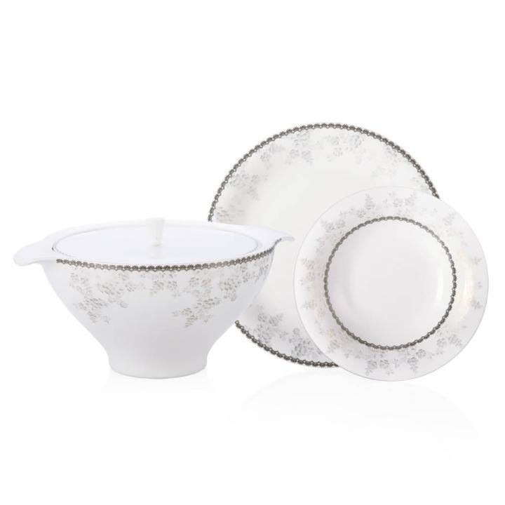 Clementine 12 Kişilik 70 Parça Royal Bone China Yemek Takımı