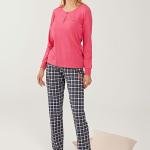 Us Polo 16242 Patlı Uzun Kol Pijama Takım - U.s Polo Assn - Fuşya - Xl