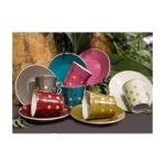 Puantiyeli 6lı Kahve Fincanı