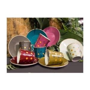 Puantiyeli 6lı Kahve Fincanı