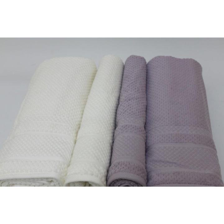 Hamam Seti 4 Adet Havlu Devon Krem Lila