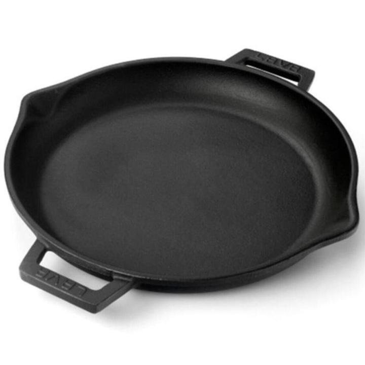 Yuvarlak Çift Kulplu LV ECO TV 30 K0 30 cm Demir Döküm Kızartma Tavası