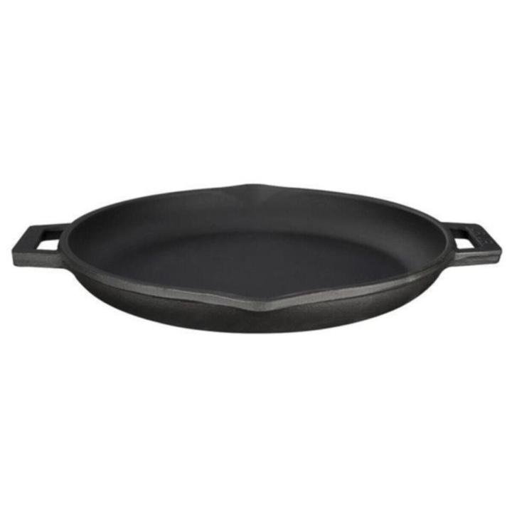 Yuvarlak Çift Kulplu LV ECO TV 30 K0 30 cm Demir Döküm Kızartma Tavası