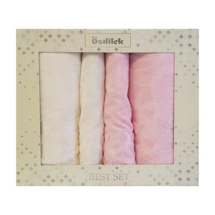 Best Set Hamam Seti Luna Krem Pembe