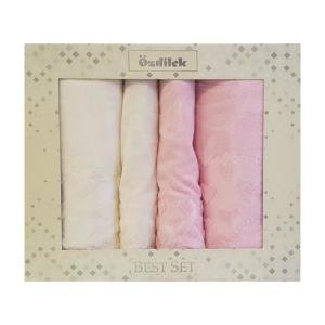 Best Set Hamam Seti Luna Krem Pembe