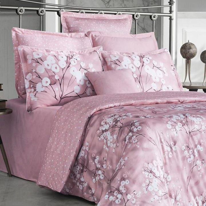 300Tc Pamuk Saten Çift Kişilik Nevresim Takımı - Fontaine V2