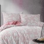 Tek Kişilik Nevresım Takımı Rosıe 100% Pamuk Pembe