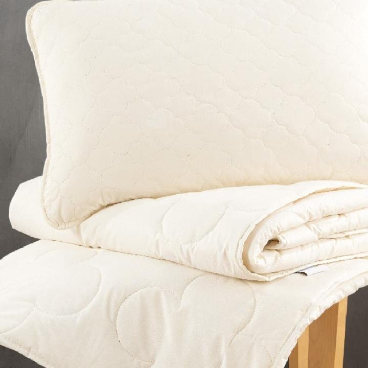 Yorgan Çift Kişilik Tal Yun Yorgan 195*215 Cm Krem