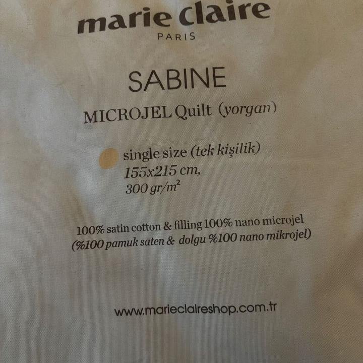 Yorgan Tek Kişilik Sabıne Mıkrojel Yorgan 155*215 Cm Beyaz
