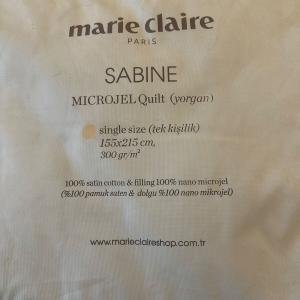 Yorgan Tek Kişilik Sabıne Mıkrojel Yorgan 155*215 Cm Beyaz