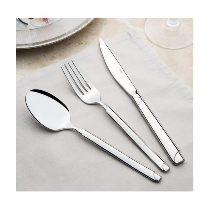 Paris Sade 89 Parça Deri Kutulu Çatal Kaşık Bıçak Takımı 18-10 304 1. Kalite