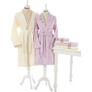 Reneta Krem Lila Aile Bornoz Seti