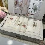 Kopanaki 6lı Bornoz Seti (krem -pudra)