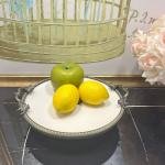 Frame Antik Kulplu Porselen 25 cm Sunumluk 26*29*8