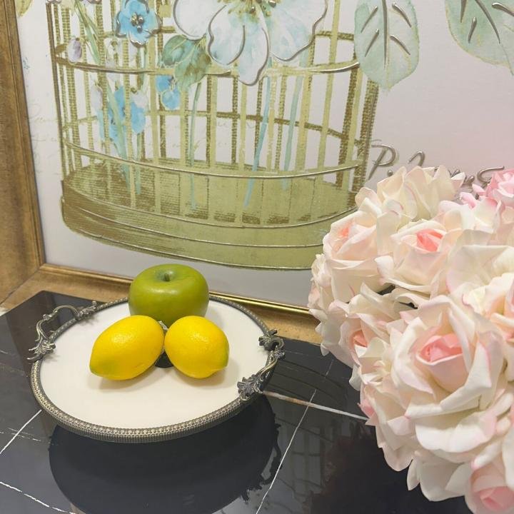 Frame Antik Kulplu Porselen 25 cm Sunumluk 26*29*8