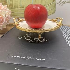 Frame Gold Kulplu Porselen 19 cm Sunumluk 21*24*8