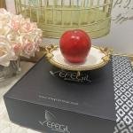 Frame Gold Kulplu Porselen 19 cm Sunumluk 21*24*8