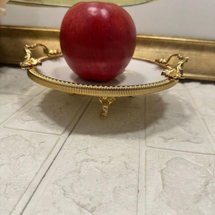 Frame Gold Kulplu Porselen 19 cm Sunumluk 21*24*8